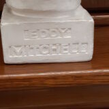 Sculpture of the bust of Eddy Mitchell
