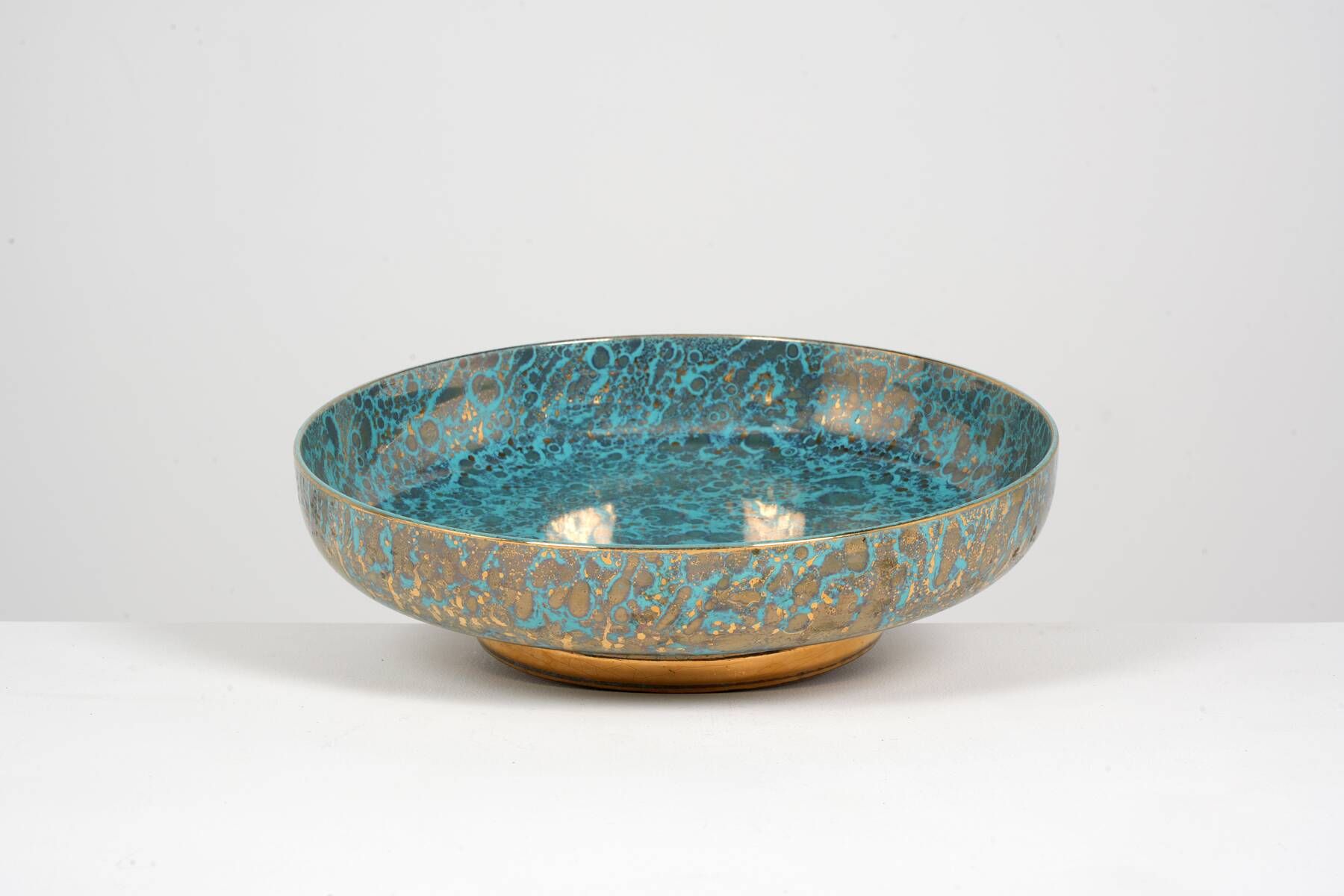 Art Deco fruit bowl from 1930 by Mazeaud and Faver for Ateliers de Sèvres.