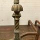 Pair of channels in 20th century chiseled bronze