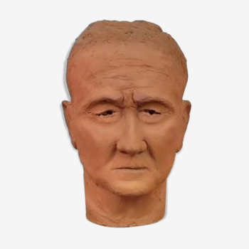 Sculpture man's head