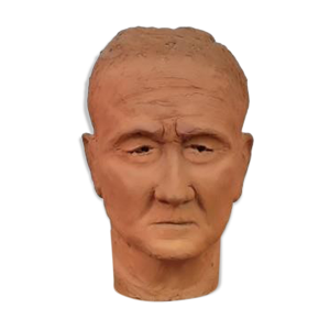 sculpture tête d'homme
