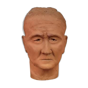 Sculpture man's head