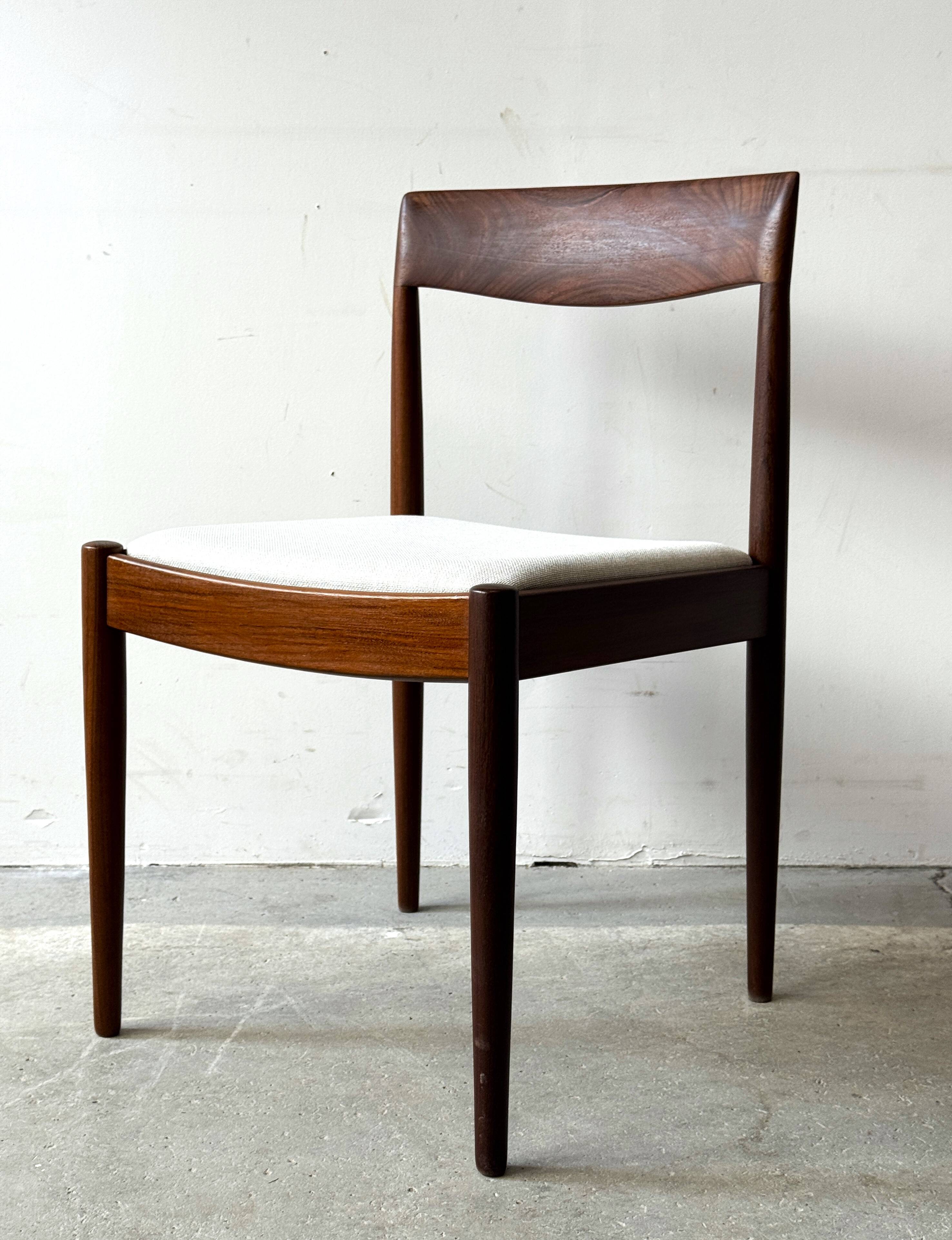 Chaises en teck, 3 pièces, Lübke, Allemagne, années 1960, vintage, milieu du siècle