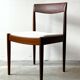 Chaises en teck, 3 pièces, Lübke, Allemagne, années 1960, vintage, milieu du siècle