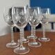 Set of 6 Engraved Crystal Wine Glasses Model Epi | Vintage Elegance