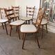 Set de 6 chaises bistrots Hiller, vers 1960