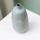 Vase en grès menthe par Carl Fischer pour PGH Bürgel – Céramique de studio organique du milieu du siècle, années 1960
