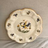Old plate moustiers ceramics