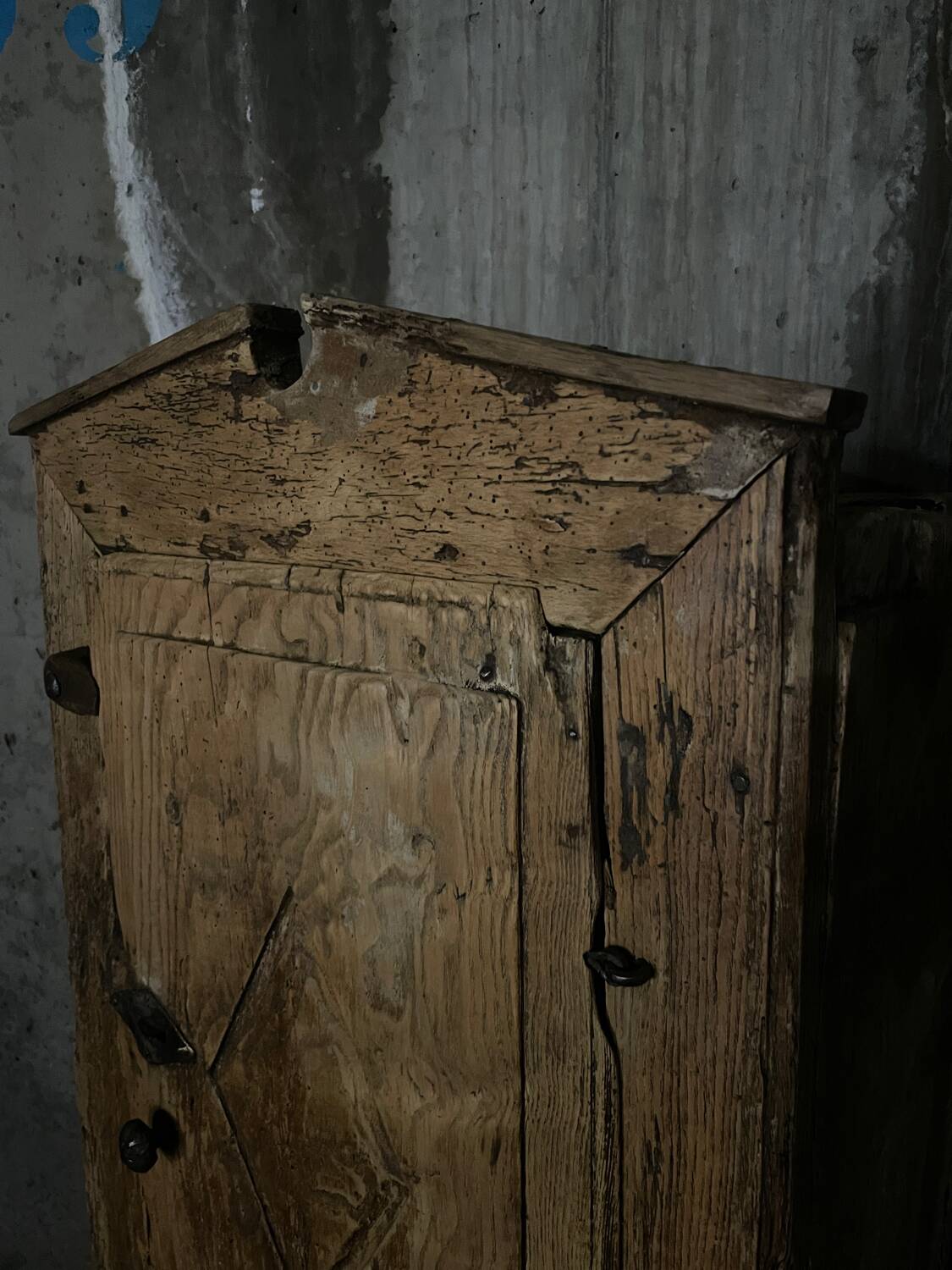 18th century rustic cabinet, Spanish folk art