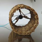 Rattan lamp 1950 1960