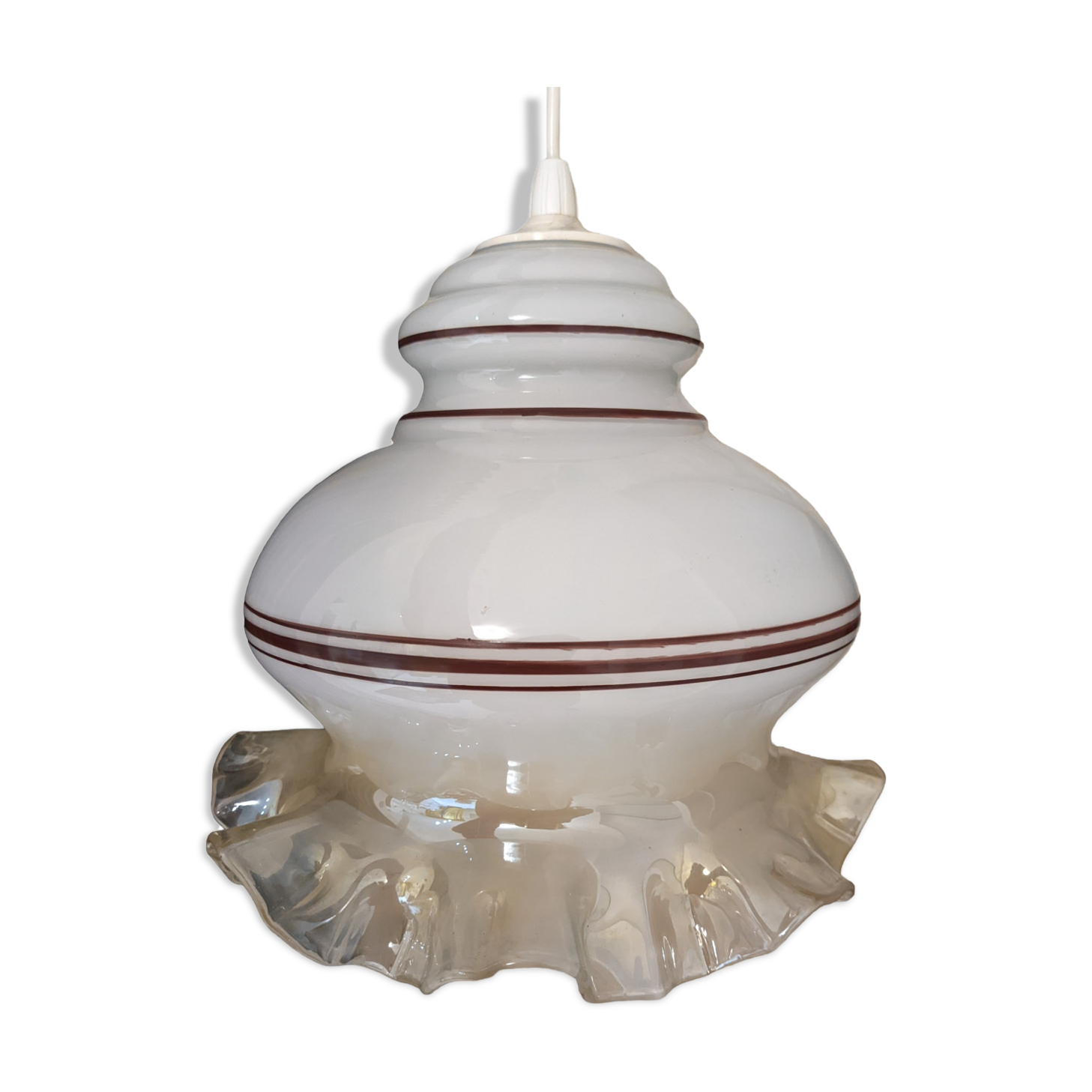 Mocha glass pendant light