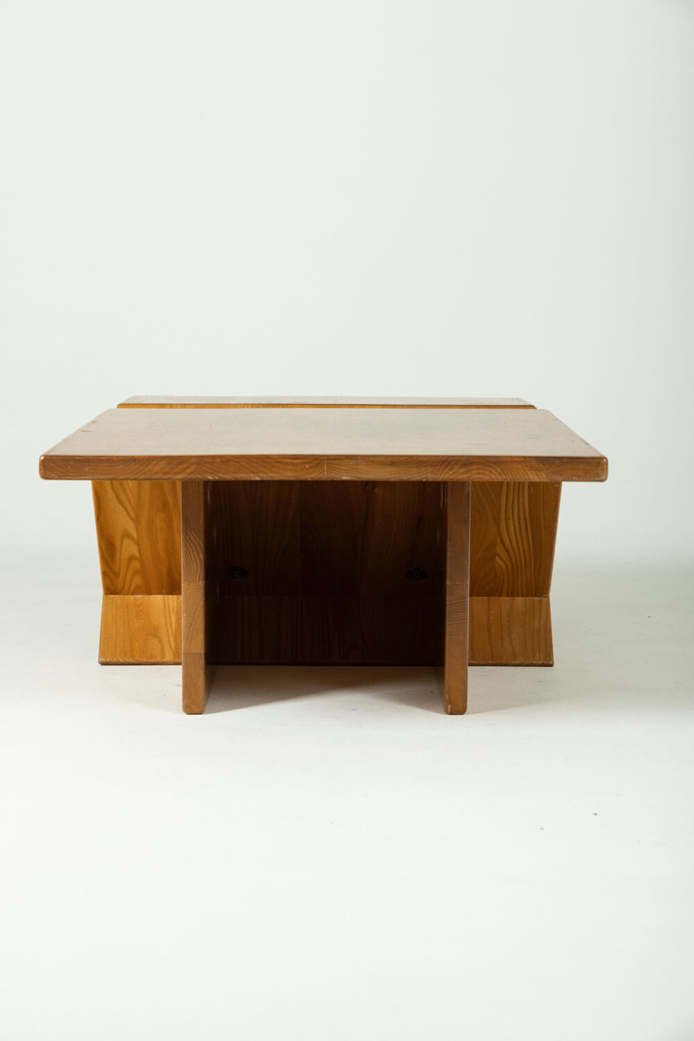 Table basse en chêne massif 1960