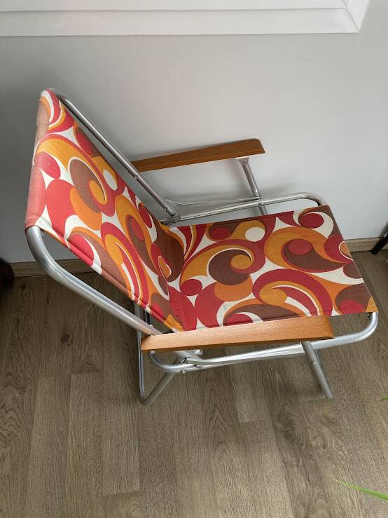 Antique folding camping chairs, 1970s
