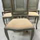Suite de six chaises de style Louis XV en hetre laqué XX siècle