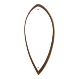 Scandinavian rosewood mirror, 88x43cm, Sweden, 1960