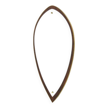 Scandinavian rosewood mirror, 88x43cm, Sweden, 1960