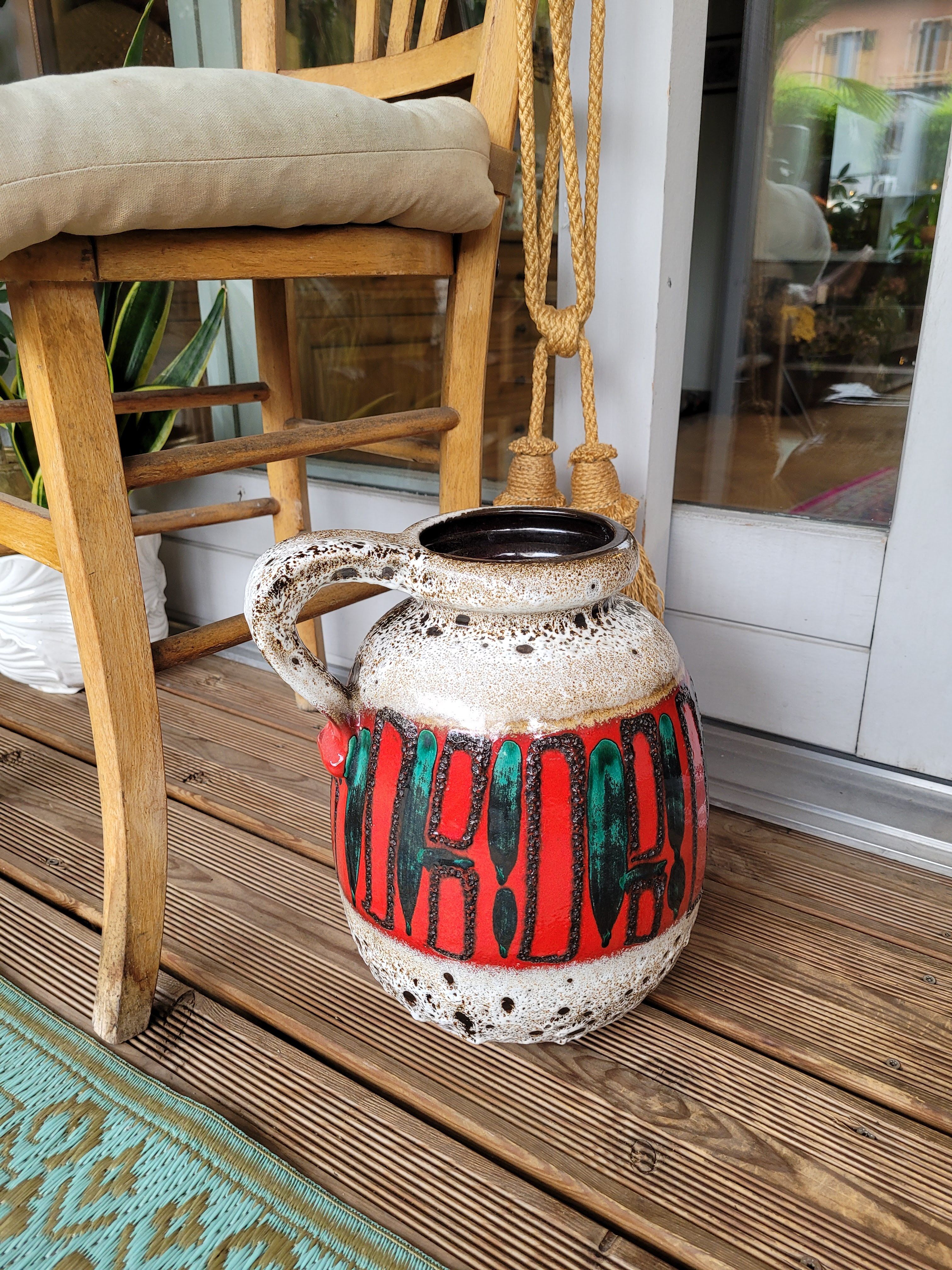 Vase West Germany fat lava 70