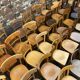 Lot of 50 mismatched bistro chairs french Restaurant THonet curved wood