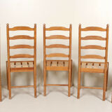 5 vintage Ercol chairs dining table
