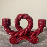 Braided ceramic chandelier