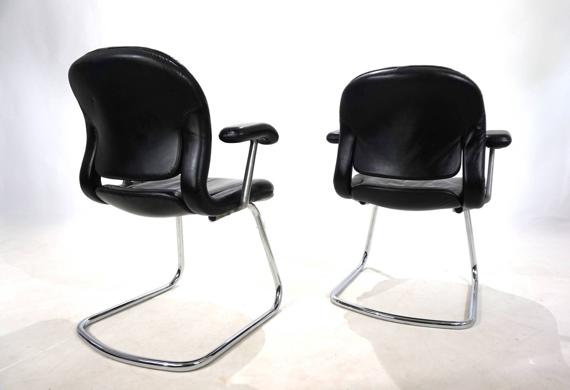 Lot de 2 chaises de bureau/salle à manger Herman Miller Equa par B. Stumpf & D. Chadwi