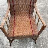 Rattan armchair "A la Girafe"