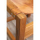 Chaise vintage Maison Regain en orme et cuir 1970