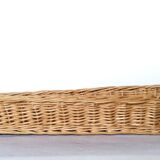 Braided wicker banneton bread basket
