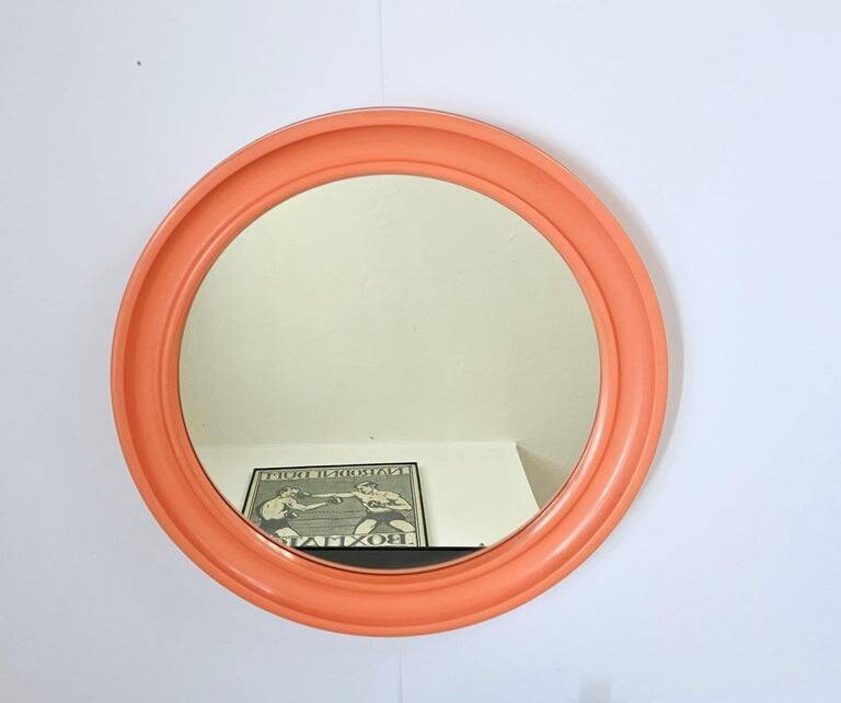 Miroir mural en plastique MidCentury par Carrara & Matta, Brevettato américain, Italie, 1970