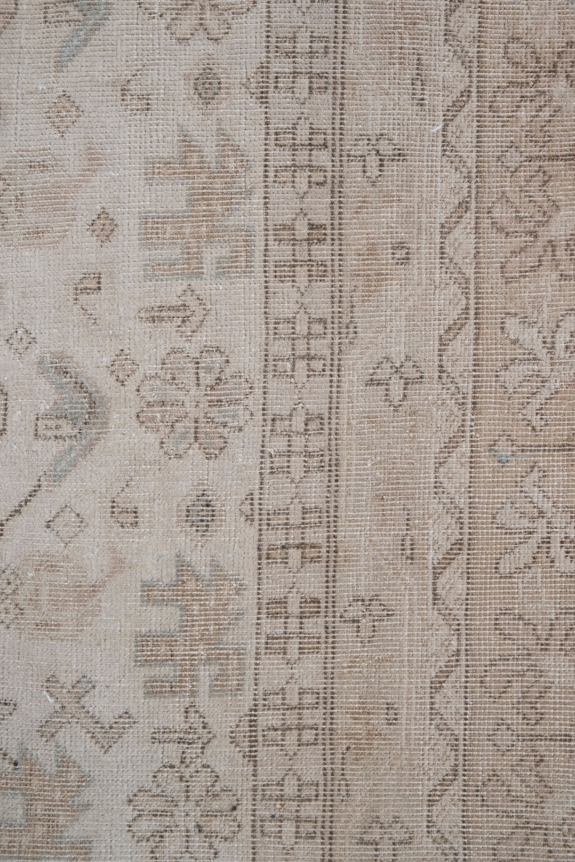 Distressed turkish oushak rug runner 100 x 285 cm