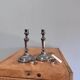 Magnificent pair of bronze candlesticks in Louis XVI style - 1900