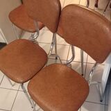 Set of 4 vintage chairs from the 70s/80s stamped