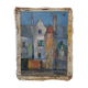 Peinture de Nagao Usui  "Vieilles maisons"