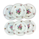 6 hollow plates iron earth salins model "anny" floral pattern