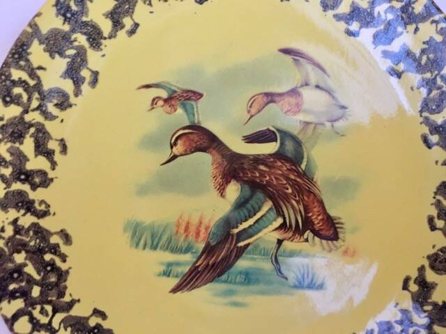 Decorative plates Vallauris era Picault Capron Derval