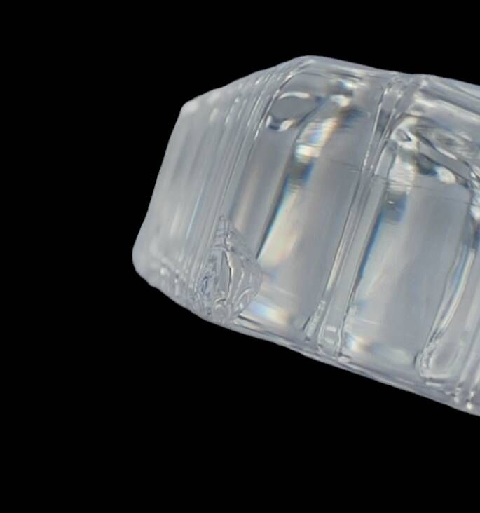 Old Medici vase cut crystal/Art Vannes France