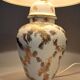 Fine porcelain lamp gilded with gold by Laure Selignac, Paris.