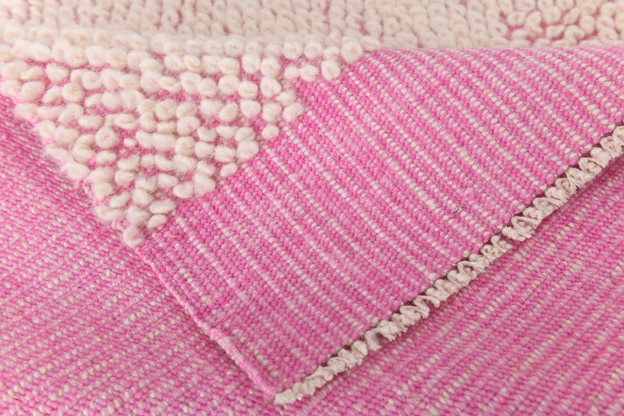 6x10 Soft Pastel Pink Handmade Vintage Rug, 193x300Cm SK 34942