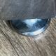 Bureau vintage teck et inox deux caissons