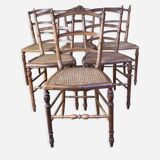 6 Art Nouveau chans chairs