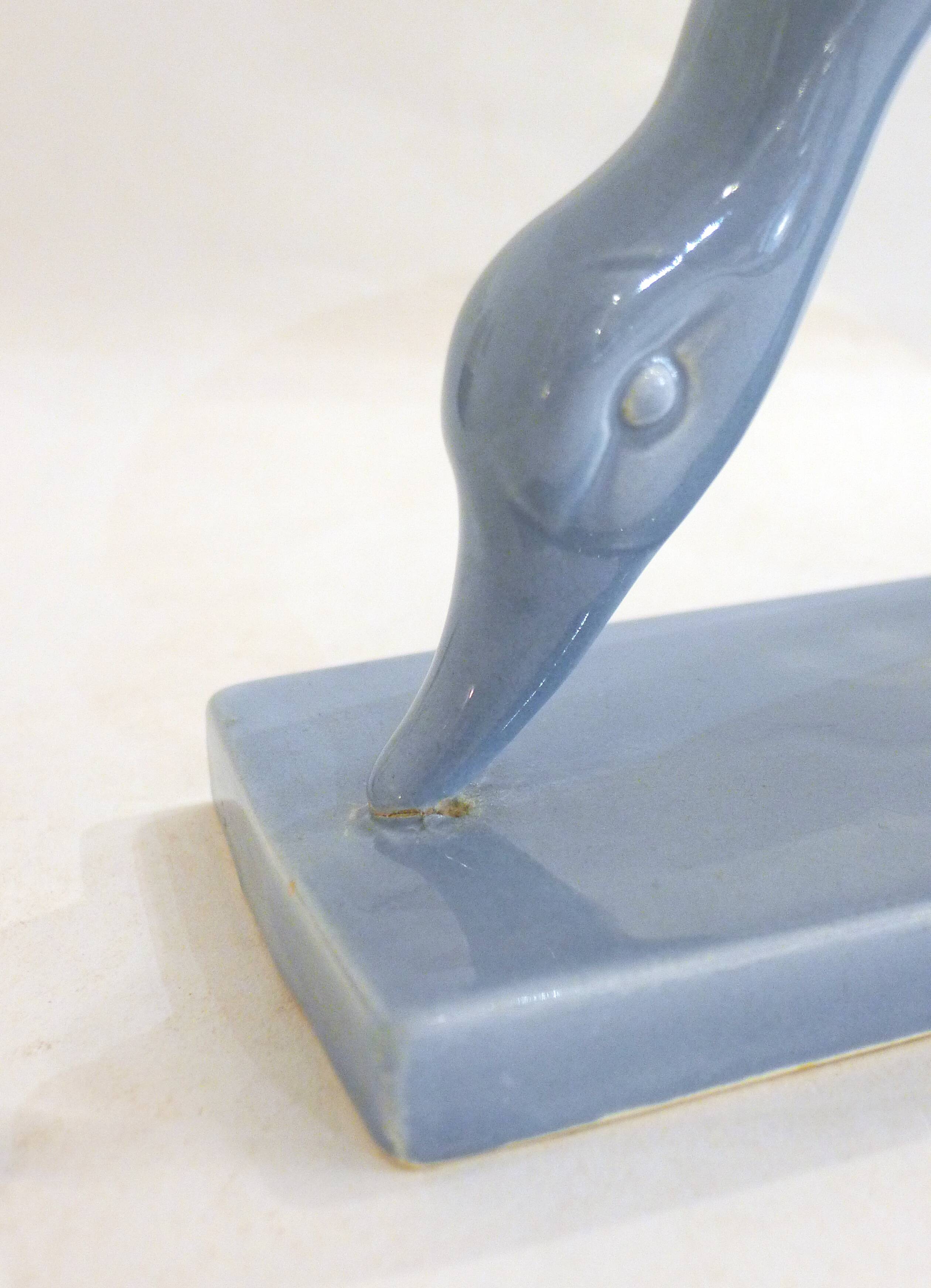 Stylized Art Deco Goose Sculpture