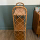 Vintage rattan shelf, library by Louis Sognot