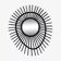 Rattan sun mirror