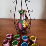 Vintage ceramic liqueur set
