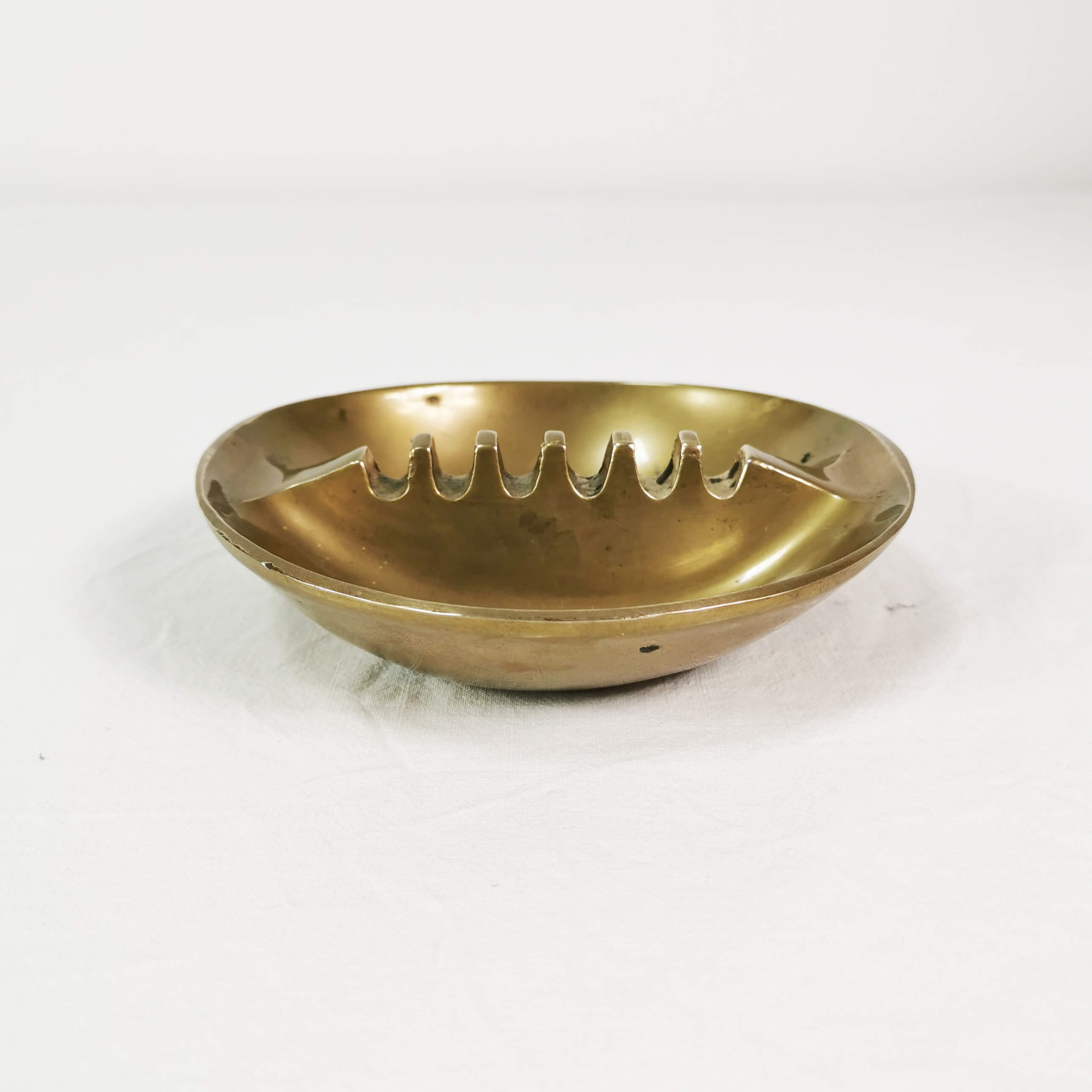 Modernist brass ashtray, Norway, 1960s