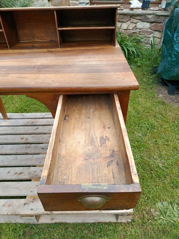 Antique solid wood desk