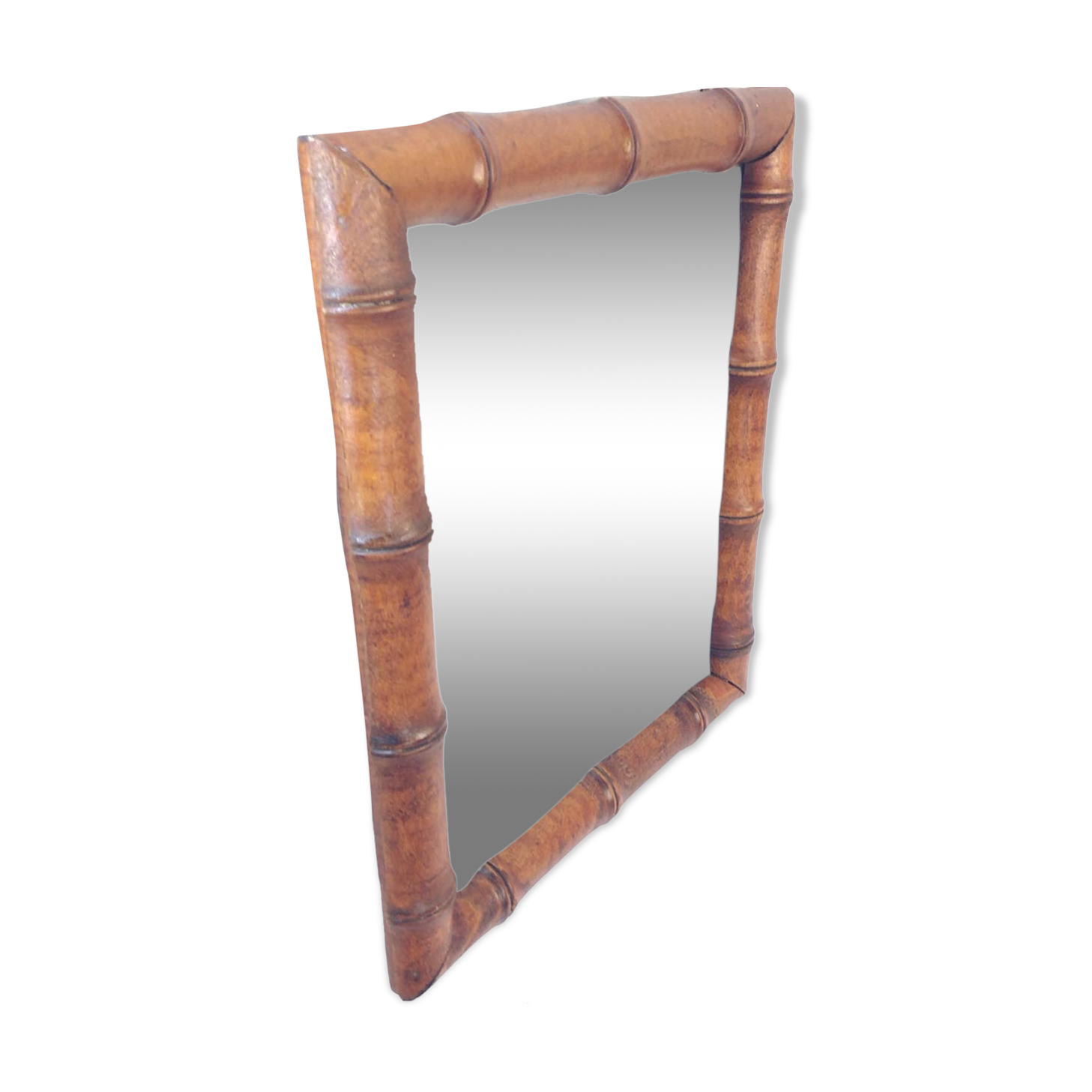 Bamboo mirror 30x24cm