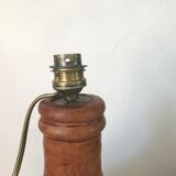 Vintage leather lamp 40 cm