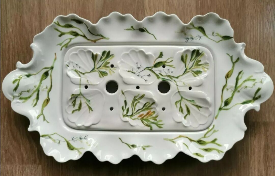 Limoges porcelain oyster service