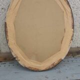 Oval mirror wood and gilding